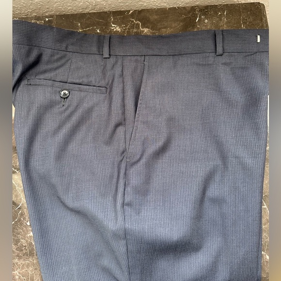 Men’s Suit Like New Navy 44L W38 Kenneth Cole New York sophisticated Business - Picture 8 of 15
